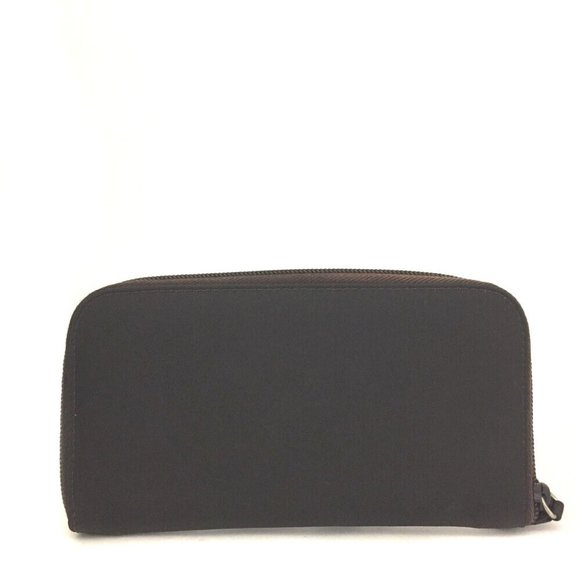 PRADA Logo Plate Nylon Zip Around Long Wallet/1F8562 - Picture 4 of 8